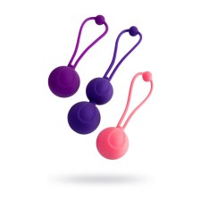 A set of vaginal balls L’Eroina byfa Bloom, silicone, purple-pink