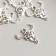 Decor for creativity Metal "Buwol Skull" silver 2.1x2 cm