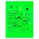 A4, 180 μm folder, calligrata "monsters", translucent, with a print. Mix