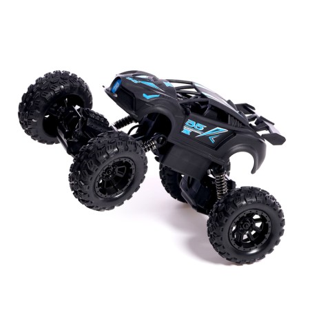 The radio -controlled “conqueror” jeep, control from the phone, works for the battery, the color is black-11