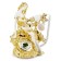 Retro telephone "Girl and Lily"