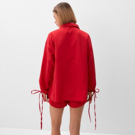 Female set (blouse, shorts) minku: Casual Collection Red color, rr 42-5