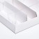 Folding confectionery box for 5 eclairs, white, 22x13.5x7cm