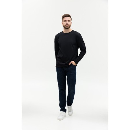 Male T -shirt, size 46, black color-3