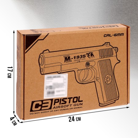 Beretta M1935 pistol, metal-4