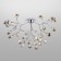 Lamella chandelier, 36x3W G4, color chrome