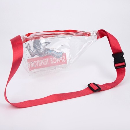 Board the waist "Cosmos" is transparent, the color is red-3