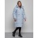 Coat insulated winter female, size 48, blue color