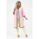 Cardigan female, size 56, white, pink color
