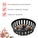 Basket for bulbous, round, d = 30 cm, h = 8 cm, black