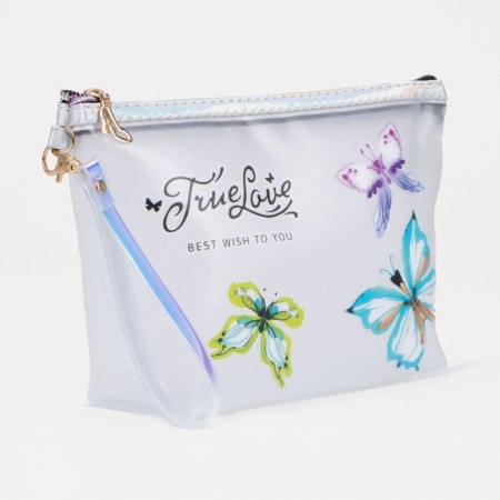 Lightning cosmetic bag, transparent color-1