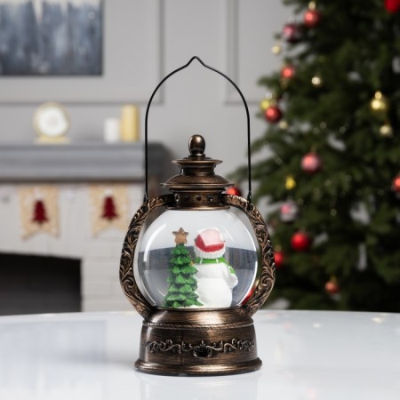 Figure LED "Snowman" 20x14x11 cm, AAX3 batteries (not complete), USB, glow warm white-2