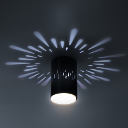 Lamp OL11 LD GX53 BK black, backlight 1 w 1x15W 8x8x12 cm