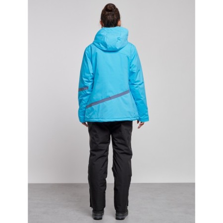 Ski costume female winter, size 54, blue color-3