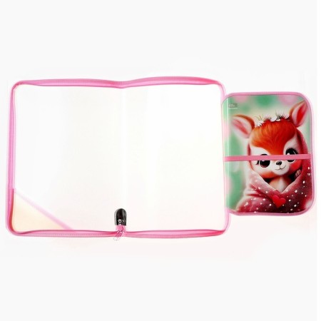 Labor folder A4, 325 x 230 x 25 mm, lightning around, folding bar, plastic, PTR-1, calligrata "deer"-4