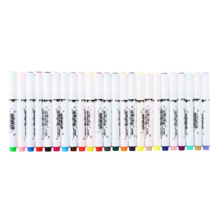 A set of markers, 24 colors, a cystic tip, in a plastic box