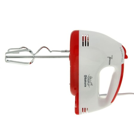 Mixer Sakura SA-6313R, manual, 150 watts, 7 speeds, white-red-2