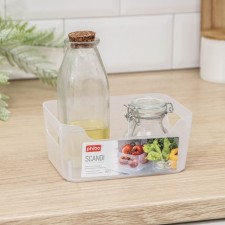 Корзина для хранения Scandi, 1,2 л, 17×12×7,5 см, цвет прозрачный