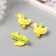 Decor for creativity wood, felt "clothespin. Duck with a flower" set of 3 pcs 1.8x4.9 cm