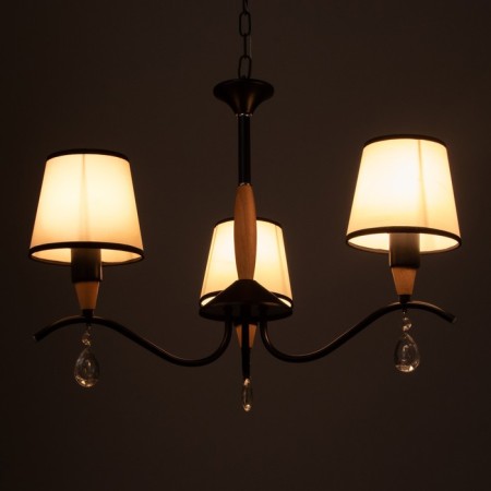 Brussels chandelier 3x60W E14 Black 58x58x85 cm Bayerlux-3
