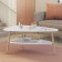 TRIO CHONE table, 900 × 675 × 418 mm, white snow color