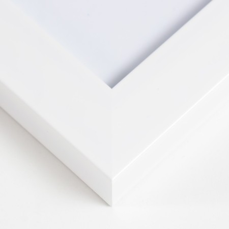 Photo frame Plastic "Gloria" 30x40 cm, with Passpartu, white-2