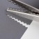 Scissors "Wave", 9 ", 23 cm, step - 7 mm, black color