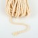 Thread for weaving, cotton, d = 2.5 mm, 10 ± 0.5 m, beige color