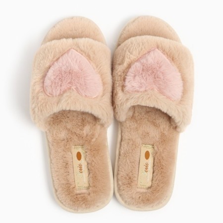Women's slippers, beige color, size 35/36-1