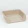 A toilet for dogs with high sides and a removable mesh 38x36x12 cm, beige