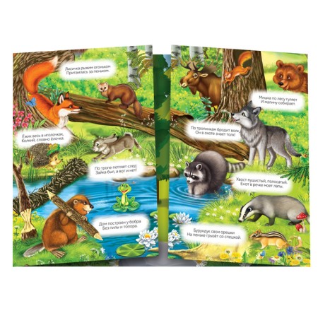 Reusable stickers Set “Study Animals”, 2 pcs.-1
