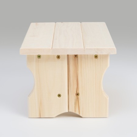 The bench is low, 35 × 21 × 17cm, from the linden "First variety", "Dobroparov"-4