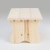 The bench is low, 35 × 21 × 17cm, from the linden "First variety", "Dobroparov"