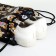 Bag for shoes on the lace, black color