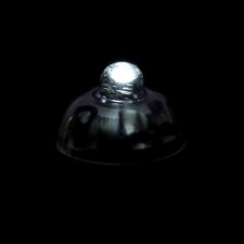 LED for a ball, round, white color, plastic