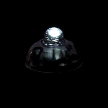 LED for a ball, round, white color, plastic