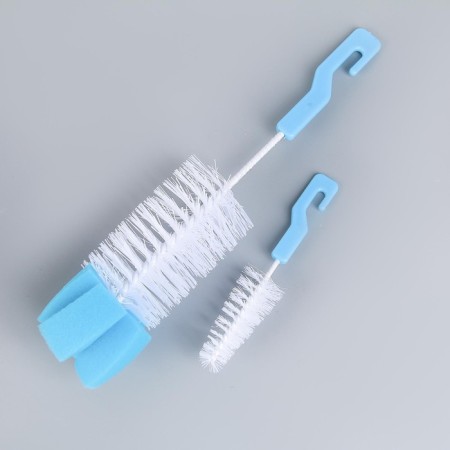 Set of brushes for dishes of Dolyan, 2 pcs: 25 × 6 cm, 12 × 2 cm, color mix-9