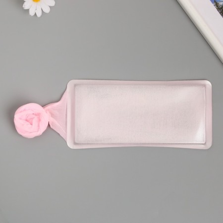 Kapron for flowers single-color "pale pink" 50 cm-2