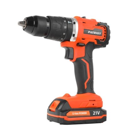 Drill-shuruvumvets Patriot Br210UES-H, 21 V, 2x2 Ah, Li-Ion, 50 Nm, shock