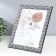 Photo frame plastic 20x25 cm "Rectangles by hand" White with black 28.5x23.5 cm