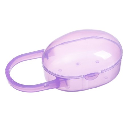 Nipple - orthodontic dummy with a container, +3 months., Purple color-10
