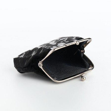 Women's wallet on the farmar, black color-4