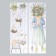 Sticking plastic interior color "Girl with field flowers" set 2 sheets 30x85 cm