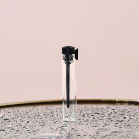 Perfume bottle, glass, with an applicator, 1 ml, packing 100 pcs, the color is transparent/black-1