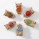 Brooch "Owl" mini, color mix (indivisible packing 12 pcs., Price per pcs.)
