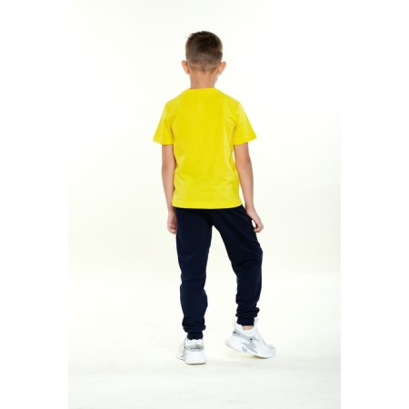 Children's T -shirt, height 152 cm, yellow color-1