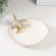 Souvenir Ceramics stand "Sea star on a shell" White with gold 13x12.5x2.5 cm