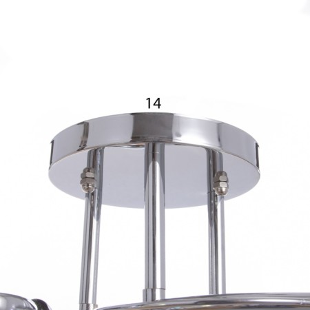 Abbella chandelier 3x40W E27 Chrome Model: 2612381-6