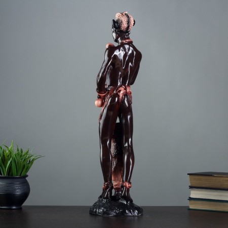 Figure "African" 14x14x53cm-2