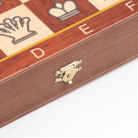 Chess "Debut", wooden board 37 x 37 cm, King H-9 cm, pawn H-4.4 cm-3